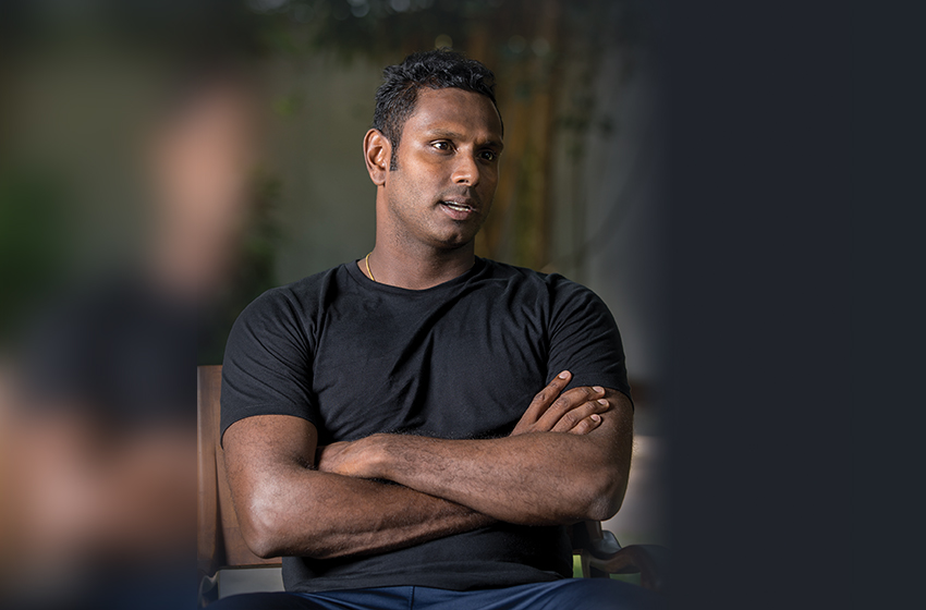 Angelo Mathews And His Family